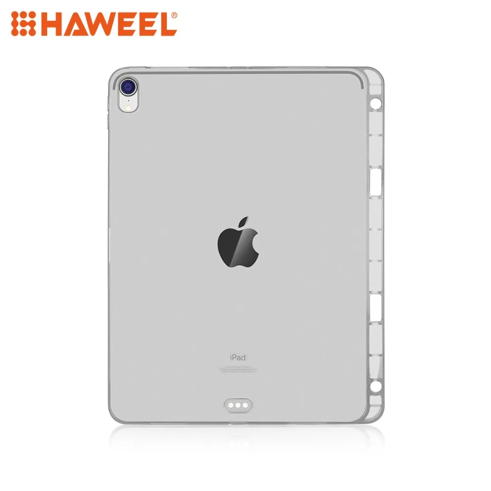 

HAWEEL TPU Soft Protective Case for iPad Pro 12.9 inch (2018) with Pen Slot Tablet Shell Cover