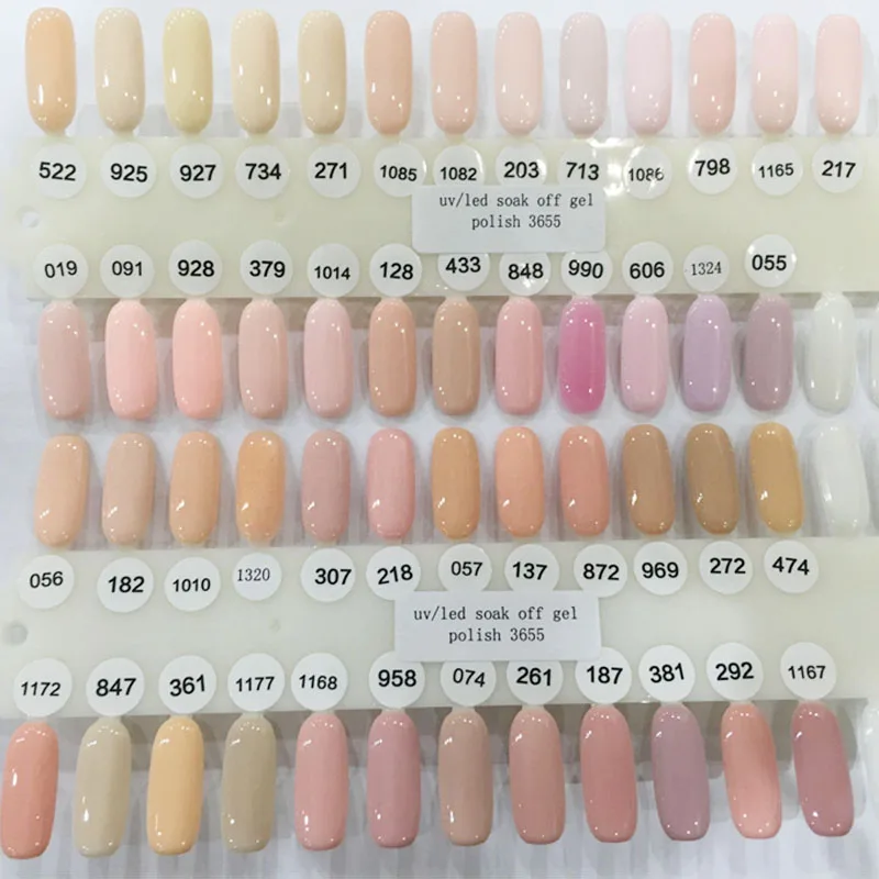 

PVADCOL GET NUDE Collection Solid UV LED Soak Off Gel Nail Polish 1000ml Bulk Price Package