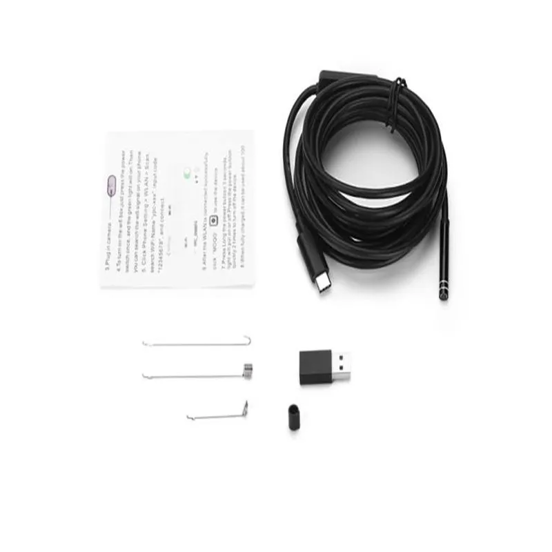 Android USB/TYPE C эндоскоп осмотр 5 мм камера 8 LED IP67 водонепроницаемая веб usb для