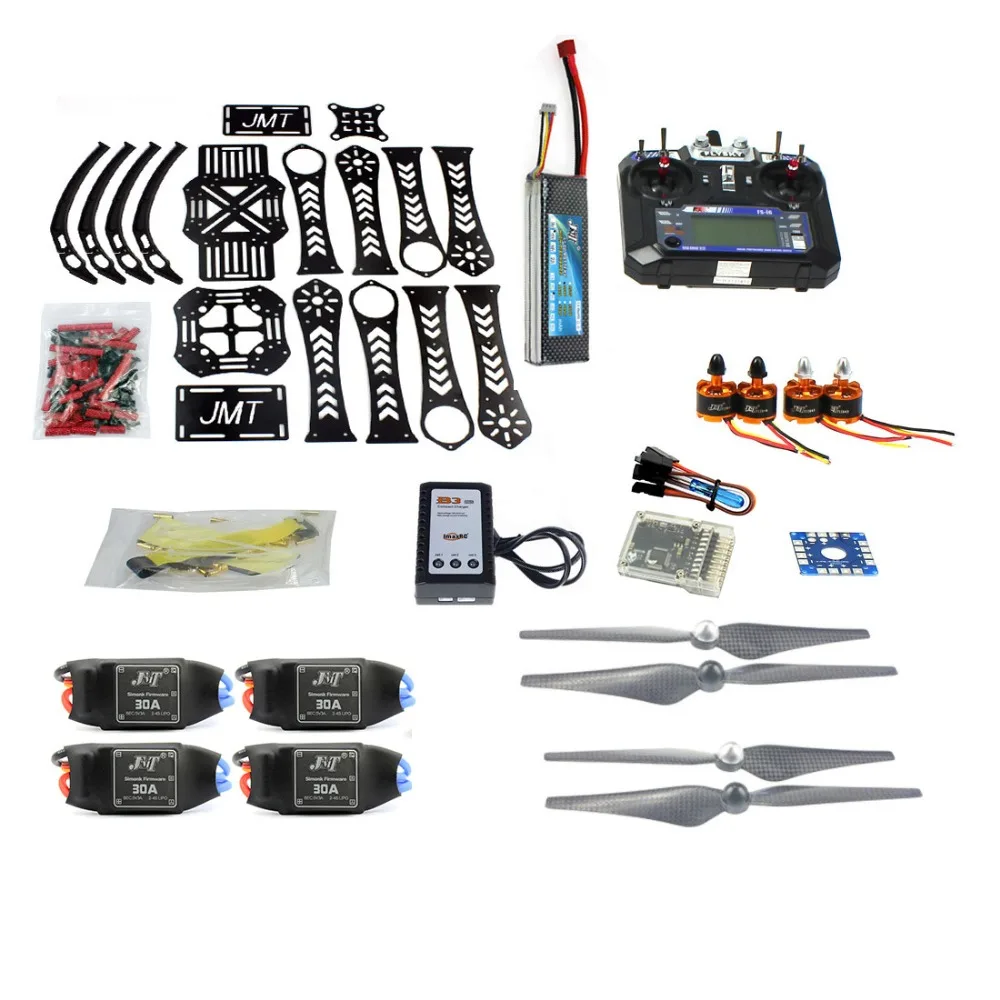 

F14892-F DIY RC Drone Quadcopter RTF X4M360L Frame Kit with QQ Super flight control Motor ESC flysky FS-i6 Transmitter Battery
