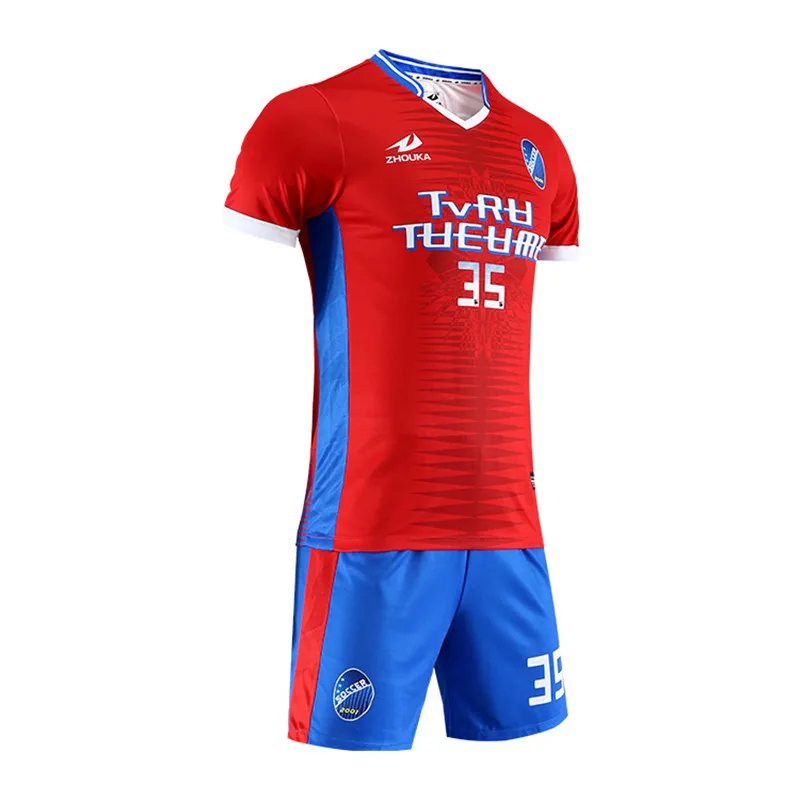 

Bulk Sublimation Team Soccer sets Custom DIY Football Uniform Sport Kit 100% Polyester Breathable France Jersey Soccer