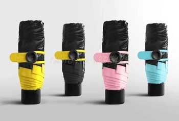 

10PCS Mini Pocket Umbrella, Women Sunny and Rainy Mini Fashion Folding Umbrellas, 195g small sun Parasol Umbrella rain women