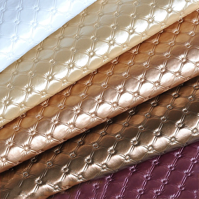 

Meetee 50x137cm Faux PU Soft Leather Fabric 8mm Thick Artificial Leather for Sewing Sofa Bag Bed Car Decoration Leather Material