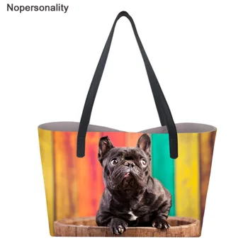 

Nopersonality Famous Brand Designer Women Leather Bags with Lovely Dog Print Top-handle Bags Female Shopping Tote Shoulder Bag