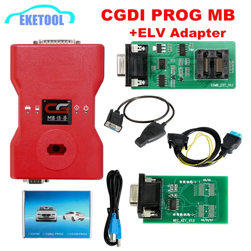 

CGDI MB Prog Monster For Benz Car Key Programmer Supports All Key Lost Fastest Add Key CGDI MB For BENZ Via OBD 100% Original