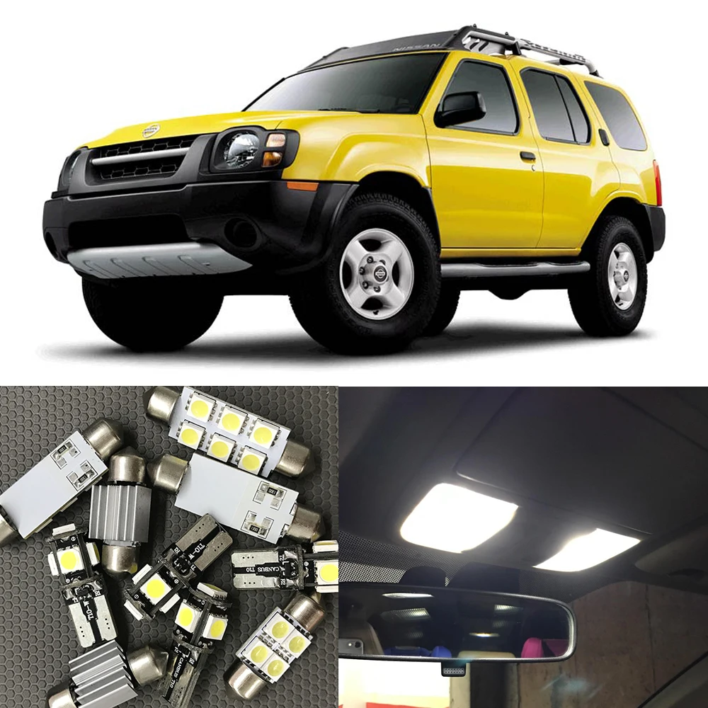 Us 9 9 8pcs Auto Car Led Light Bulbs Interior Kit For Nissan Xterra 2002 2003 2004 12v White Map Dome Trunk License Plate Light In Signal Lamp From