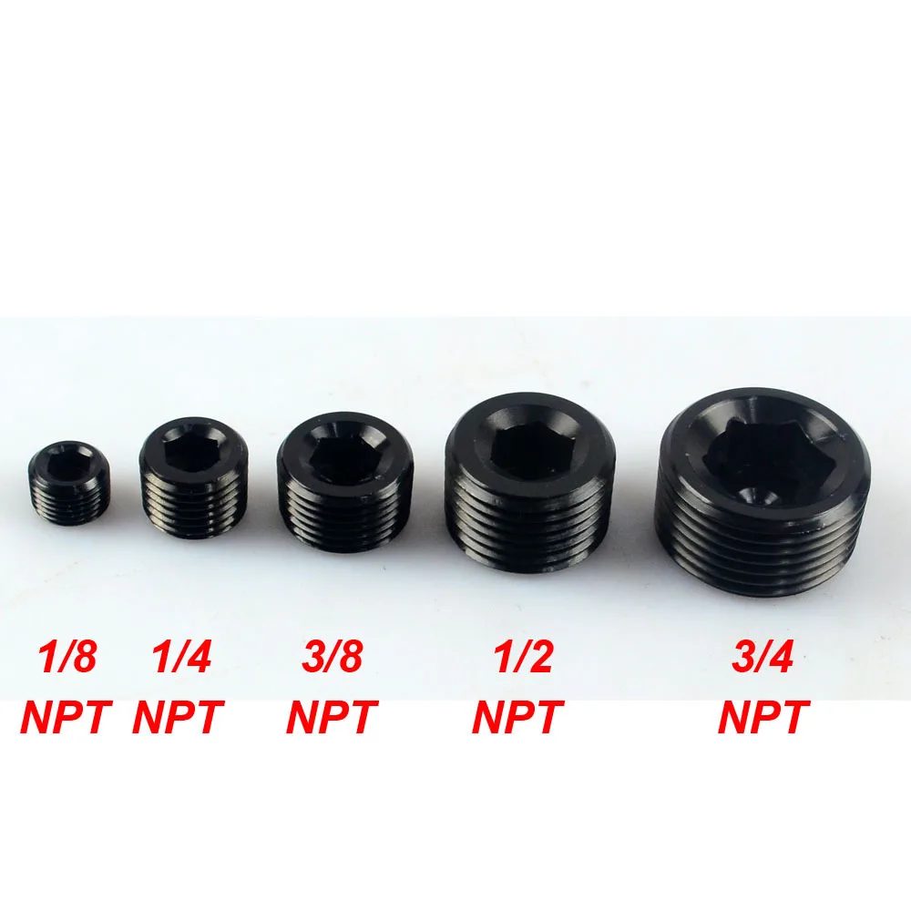 Pipe Plug Fitting Kits 1/8 Inch 1/4" inch 3/8" inch 1/2" inch NPT Male NEW Pipe Plug Fitting Kits 1/8 Inch 1/4" inch 3/8" inch 1/2" inch NPT Male NEW