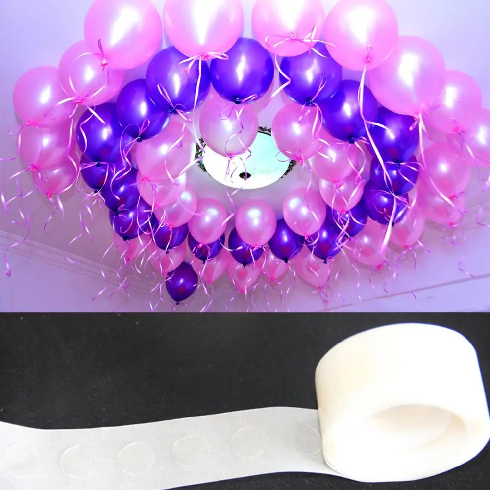 Забавный 100 шт Клей для воздушных шаров точка фольги латексный воздушный шар фиксация десен воздушные шары надувные игрушки Свадебная вечеринка украшение дня рождения