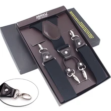 Мужские подтяжки на крючках, эластичные регулируемые подтяжки, Tirantes, повседневные брюки, ligas, ковбойский подарок