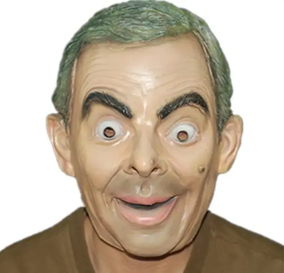 Funny Star Mr Bean Maschera Realistica Maschera In Lattice A Forma Di Stella Divertente Maschera In Lattice Mr Bean Masquerade Party Costume