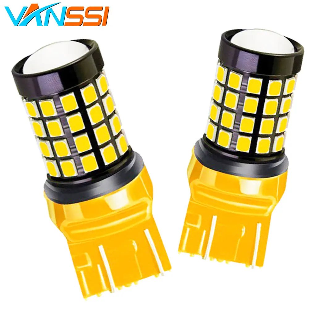 

2x 1600lm Super Bright T20 7440 W21W 7441 7443 7444 W21/5W LED Bulbs for Turn Signal Backup Reverse Tail Light Bulb White Amber