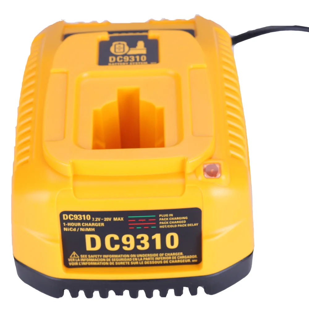 Зарядное устройство для аккумуляторов Dewalt DC9310 7 2 20 в Ni CD и mh DW9057 DC9071 DC9091