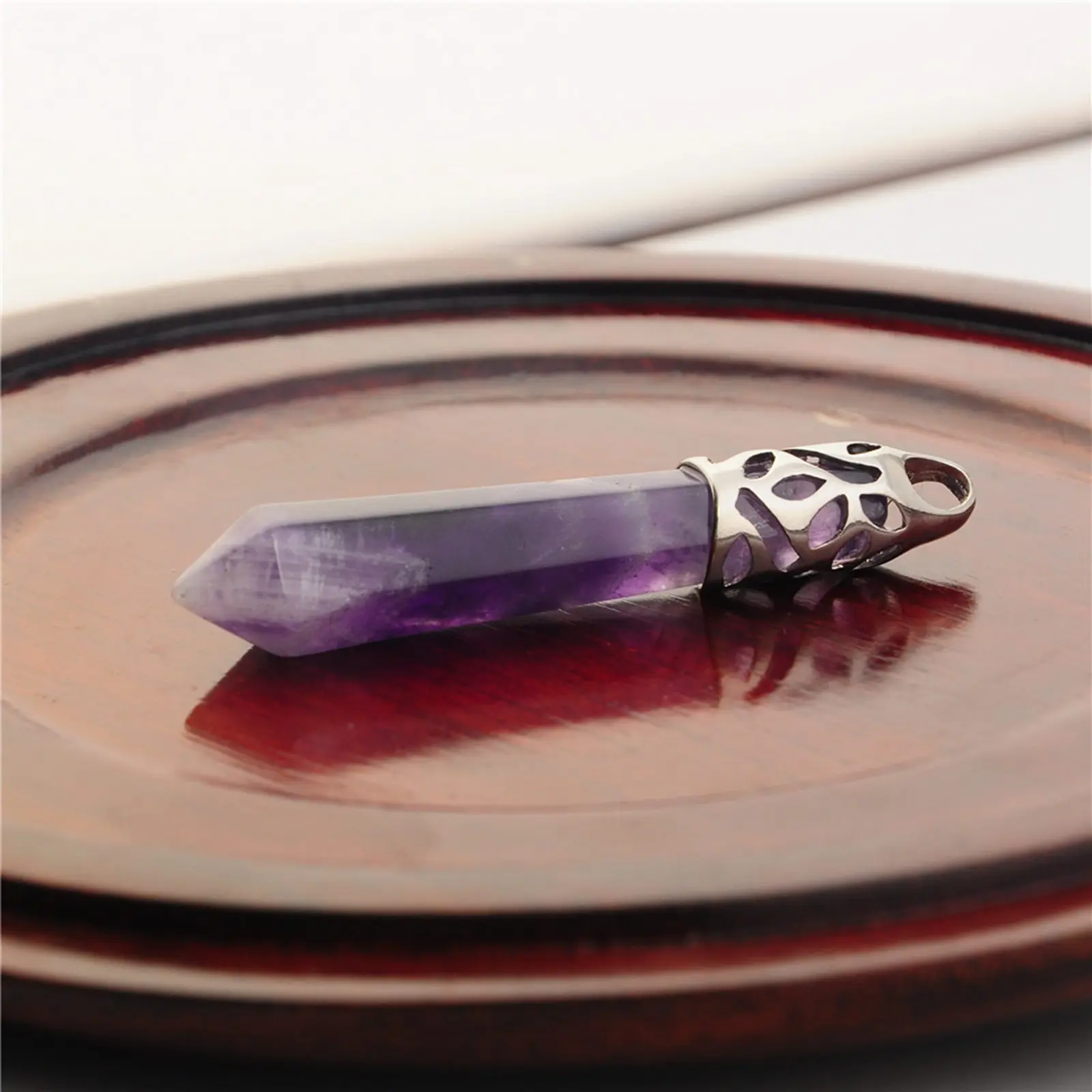 Ожерелье из натуральной искусственной кожи с кристаллами|stone pendant|quartz charmnatural crystal