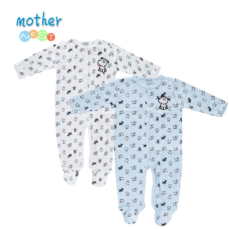 2018 2 Pieceslot Baby Rompers Long Sleeve Toddler Girls Overalls Autumn Underwear Newborn Pajamas Infant Baby Boys Clothing (1)