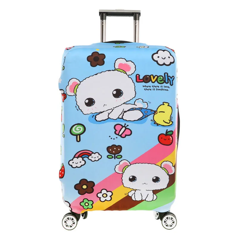 Защитный чехол для чемодана с логотипом на заказ, чехол для багажа с рисунком, 18-30 дюймов, аксессуары для путешествий