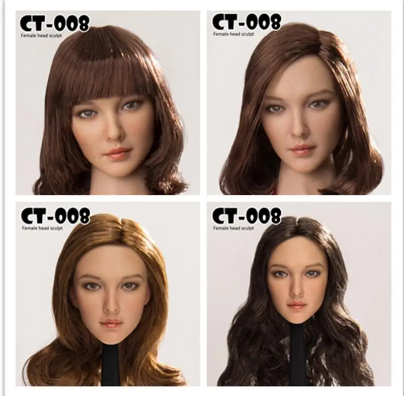 Cat Toys 1//6 CT-008C Female Asian Head Sculpt Only Sixth Scale Figure USA SELLER