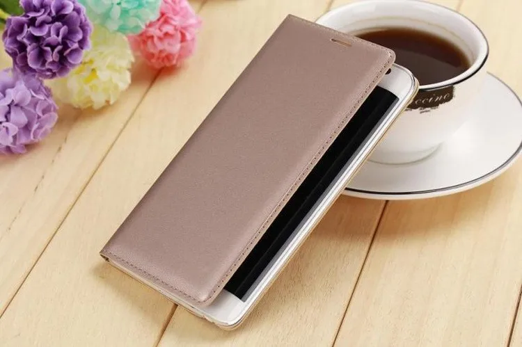 Slim Leather Wallet Case Flip Back Cover Battery Housing Carrying Bag With Card Holder Mask For Samsung Galaxy Note Edge N9150 kawaii samsung cases