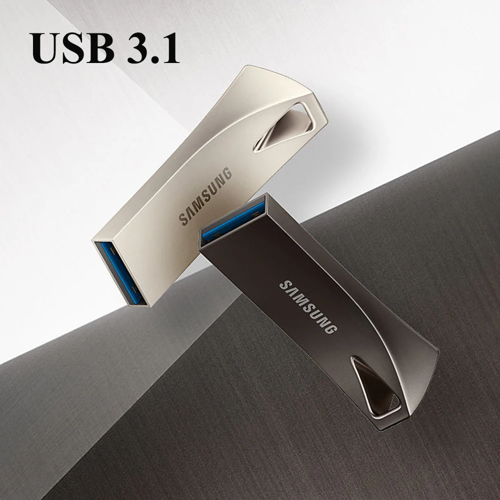 SAMSUNG флэш-накопитель USB 32 Гб 64 Гб 128 ГБ 256 ГБ USB 3,1 Металлический Мини-накопитель Флешка карта памяти устройство для хранения U диск