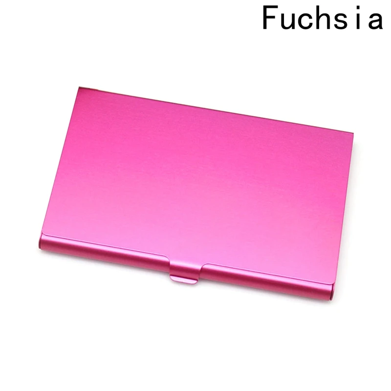 1 PCS High Quality Solid Color Alloy Card Holder Slim Package Business Case Box Card Business ID Credit Card Holders
