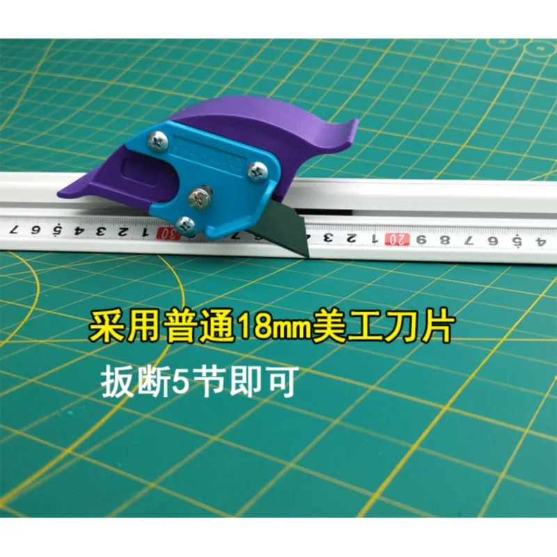 Skup Do Kt pokładzie płyta PCW instrukcja linijka do cięcia ze stopu aluminium ze stopu aluminium antypoślizgowe pozycjonowanie cięcia linijka narzędzie do cięcia DIY naprawa ręczna narzędzie