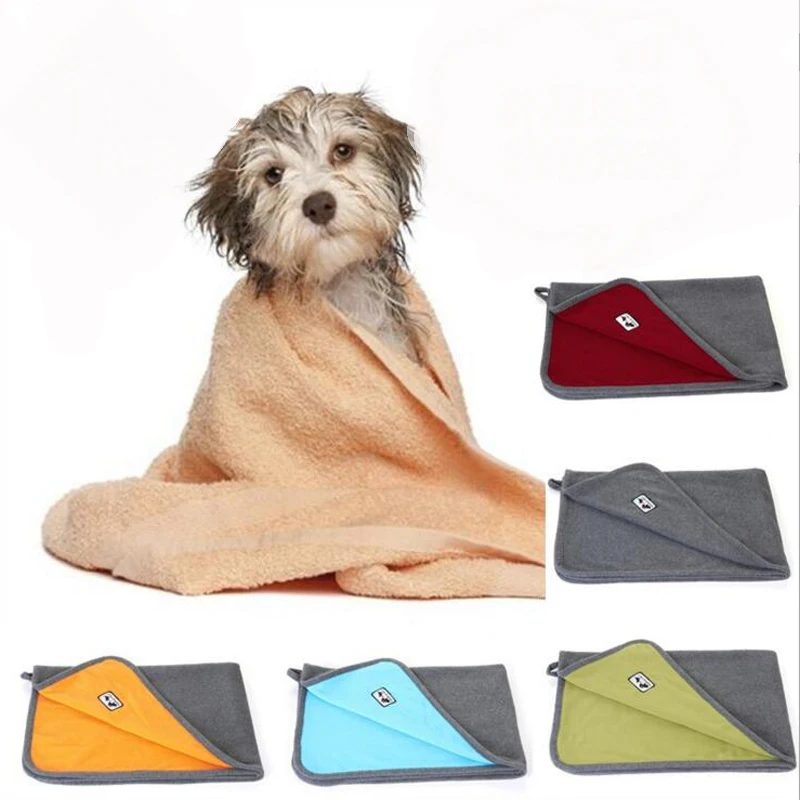 3 Size Soft Pets Towel Simple Solid Style Dog Fleece Blanket Dog Puppy