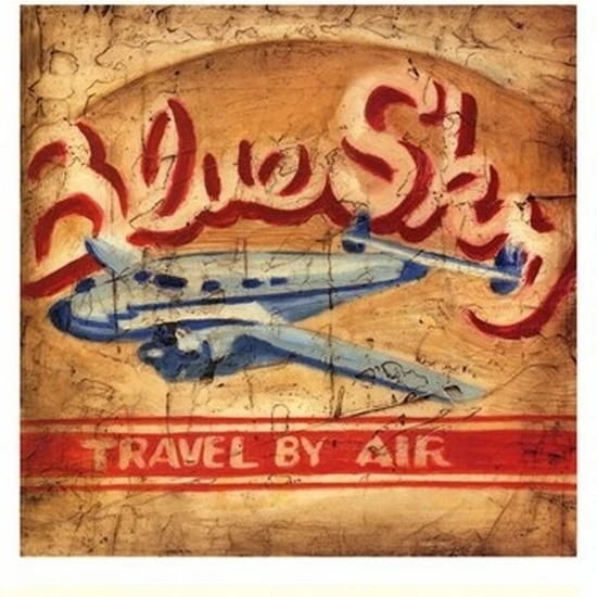 Blue Sky Travel Poster Print by Ethan Harper (13 x 19)