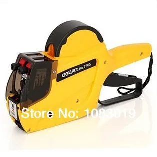

New 7505-10 digit double row price labeller tags machine gun coding device shop equipment pistol for clothes mark machinery