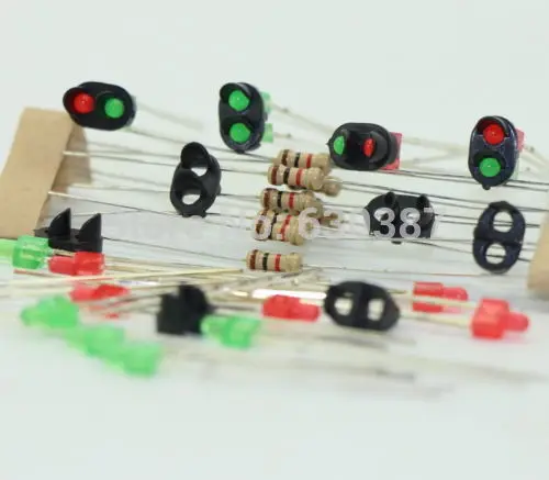 

JTD12 10 sets Target Faces With LEDs for Railway signal N or Z Scale 2 Aspects