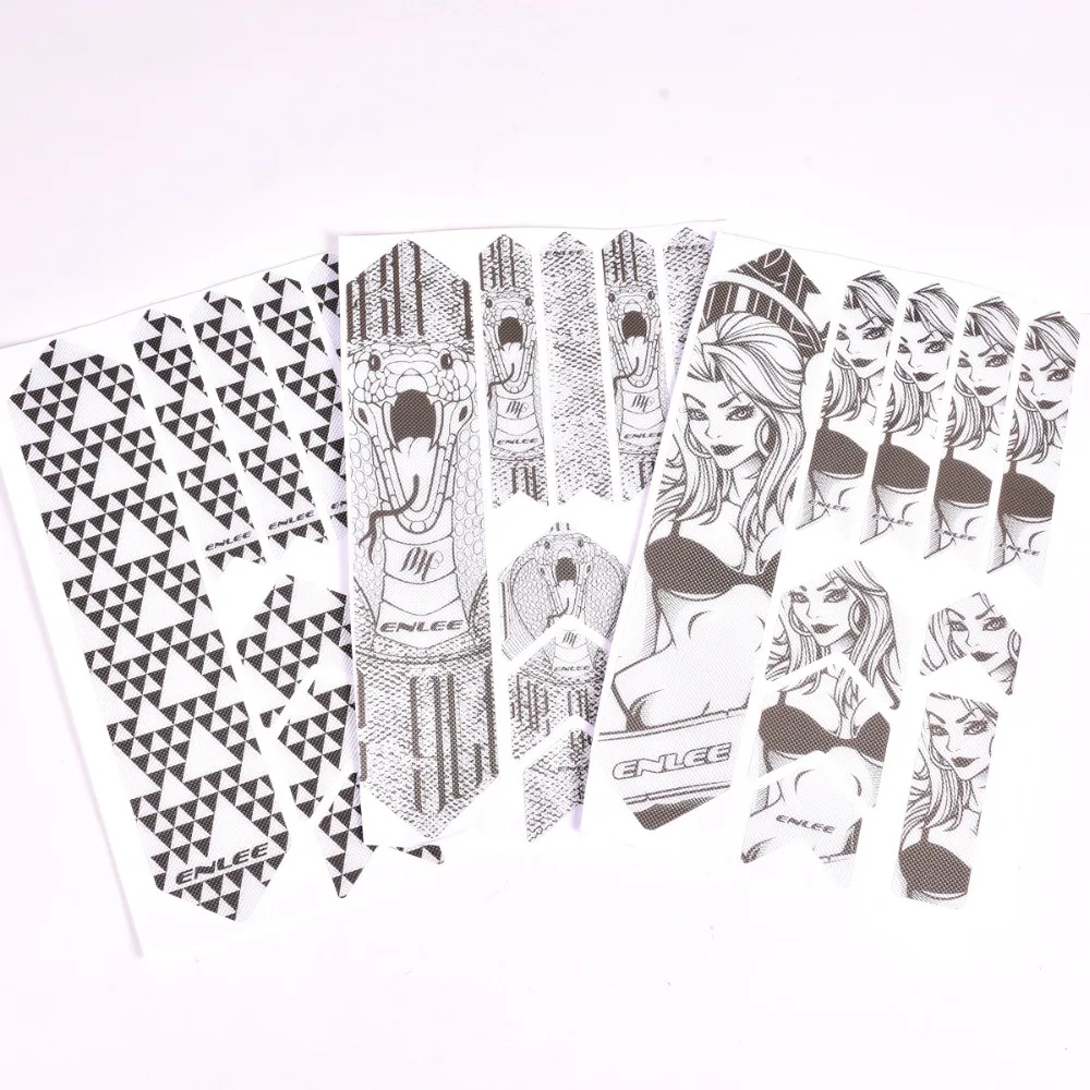 

Bike Frame Stickers 3D Mountain Road Bike Protection Frame Body Decoration Personality Pattern Wear-Resistant Bicycle Stickers