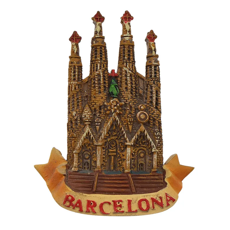 Испания Барселона Sagrada магниты на холодильник известный вид стикеры на холодильник подарок современные украшения для кухни