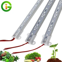 DC12V Светодиодный светильник для выращивания, IP68, водонепроницаемый, 5730 светодиодный, жесткая полоса, безопасные лампы для выращивания растений для аквариума, теплицы, рассады, 5 шт./лот