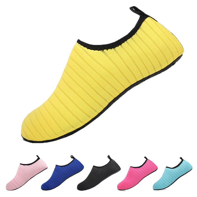 أحذية ماء الصيف أحذية الرجال نعال شاطئ المنبع أكوا أحذية امرأة لينة شبكة البحر نهر الصنادل جوارب الغوص تنيس Masculino
