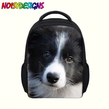

3D Bags for girls backpack kids mochilas escolares infantis children school bags lovely Border Collie School knapsack Baby bags