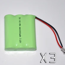 3 шт. 3.6 В AA 1000 мАч аккумуляторная батарея 2A Ni-MH NiMH батарейки Ni MH ячейки для RC игрушки аварийного свет cordless телефон