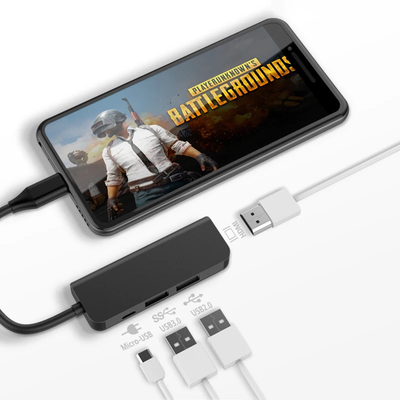 USB C HUB Type-C To 4K HDMI USB 3.0 2.0 Micro USB Power Adapter For Macbook Pro Samsung Galaxy S10 S9 S8 Plus Huawei P30 P20 Pro