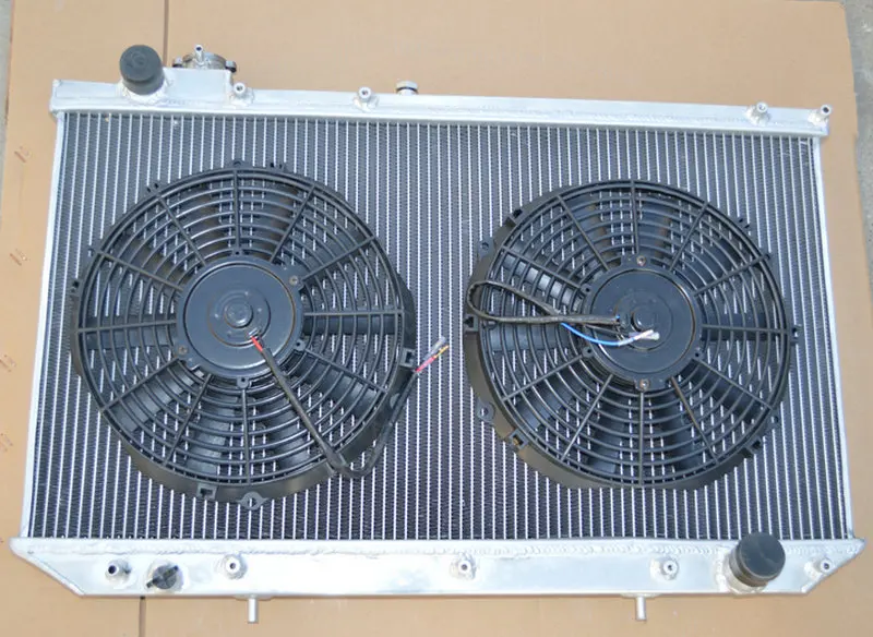

Aluminum Racing Radiator & Fans For Lexus GS300/Toyota Aristo JZS147 2JZ-GE/2JZ-GET 3.0L 93-97 brand new