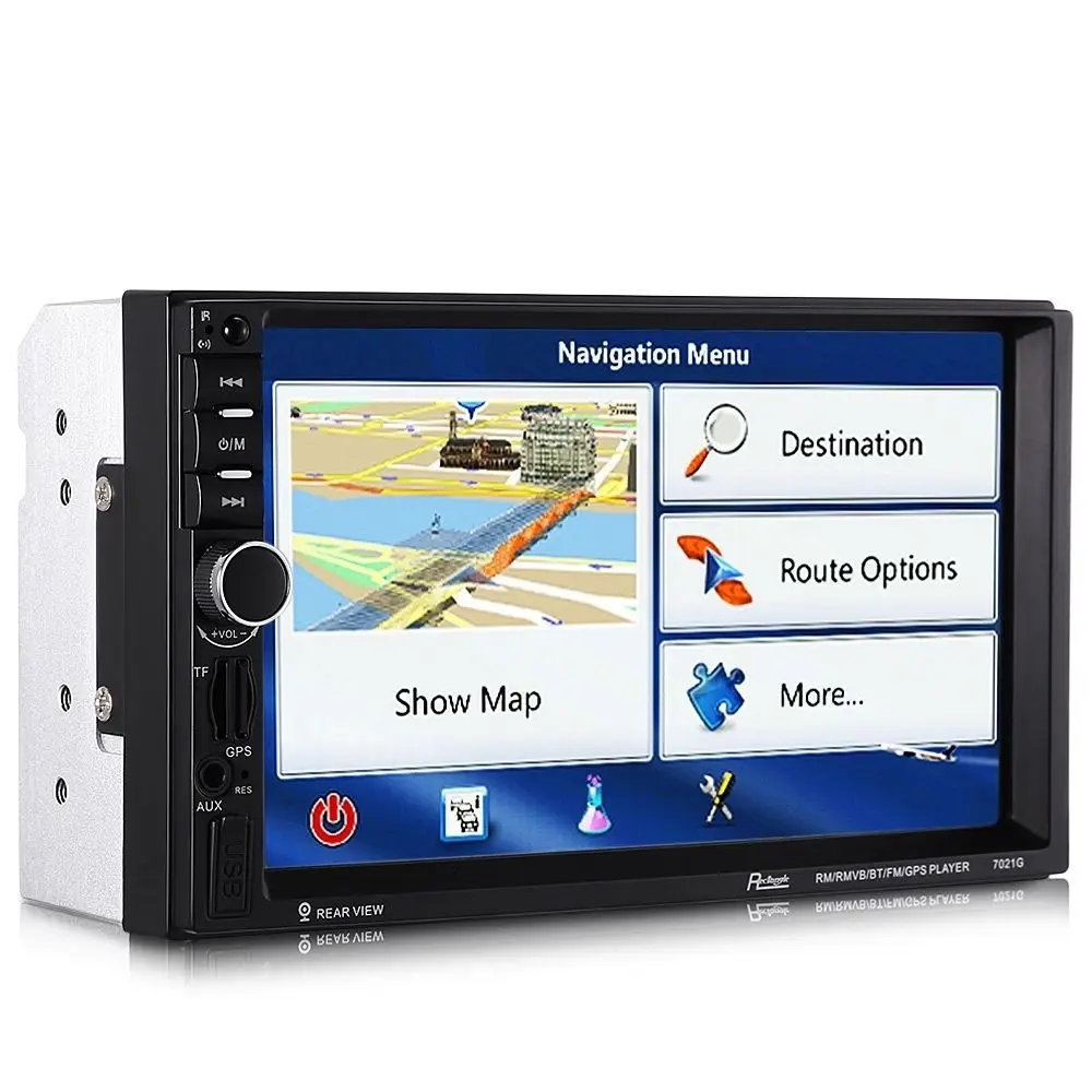 Новинка 7021G 7," HD 2 Din автомобильный стерео MP5/WMA плеер gps навигация Handsfree FM