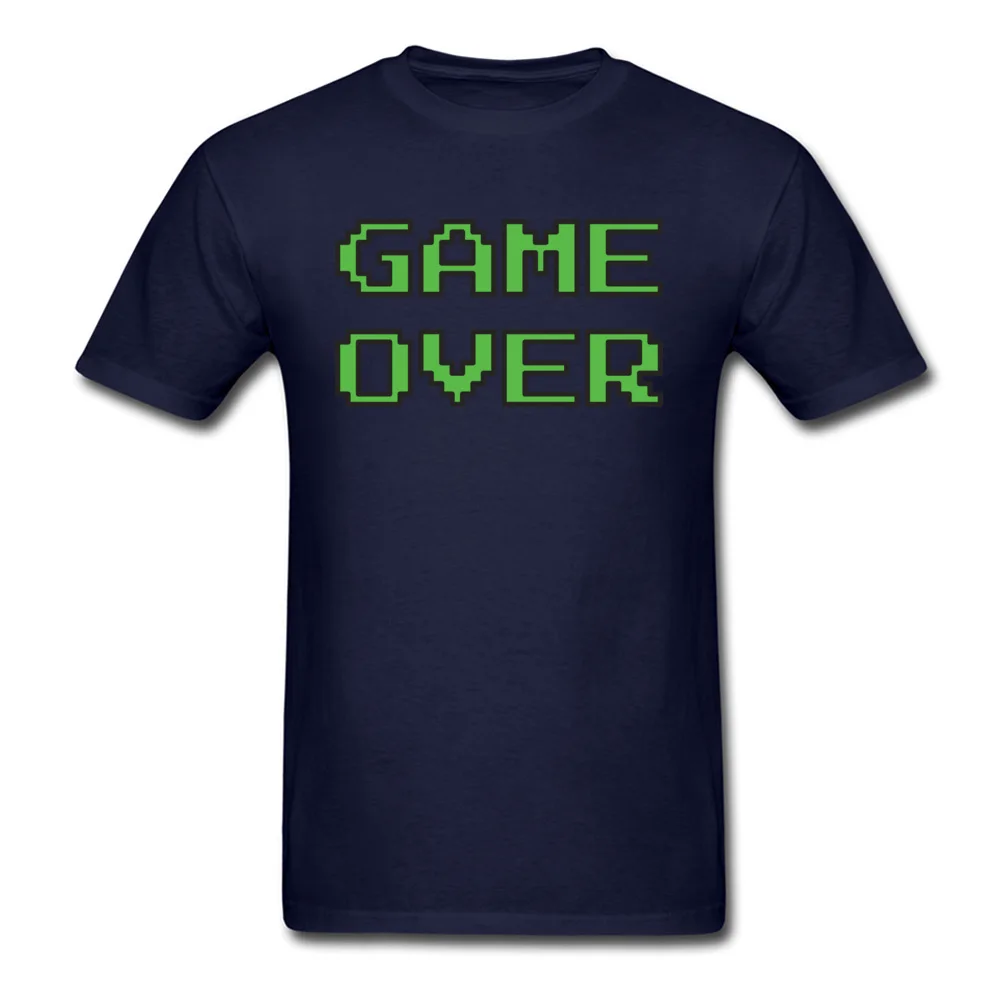 Tops Tees Game Over Labor Day Classic Birthday Short Sleeve All Cotton Round Collar Men T Shirt Birthday Tshirts Game Over navy