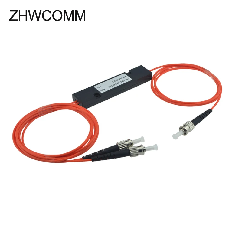 ST 1X2 Multimodal 62.5/125 fiber optic FBT splitter 850/1300nm