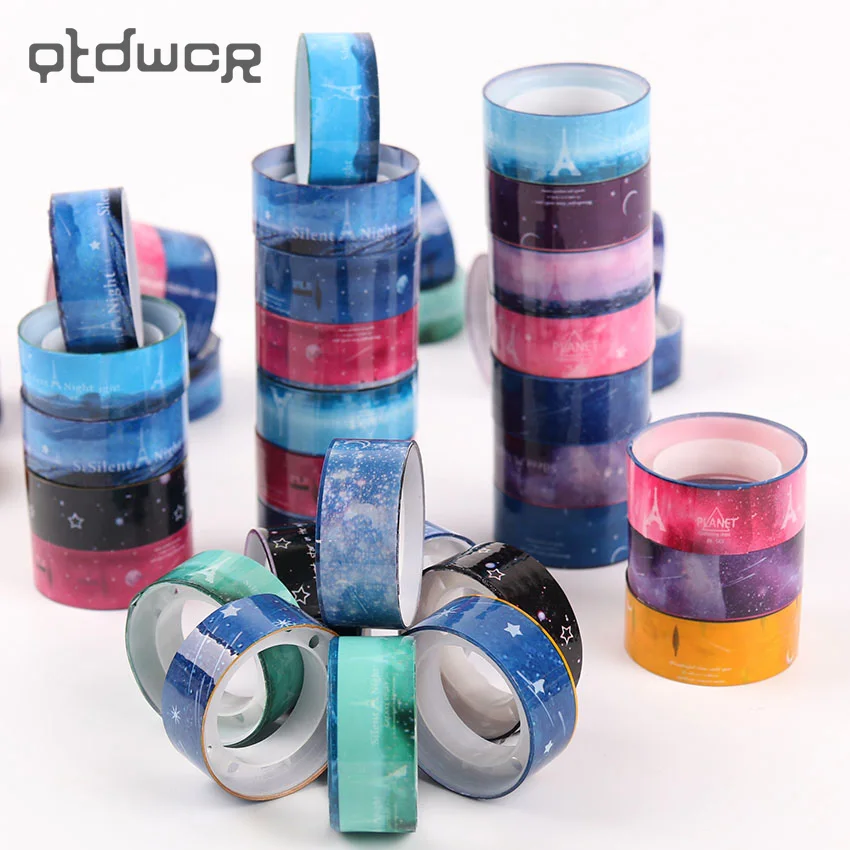 10 шт. декоративная лента рулон ПВХ стикер для скрапбукинга|scrapbooking masking tape|decorative