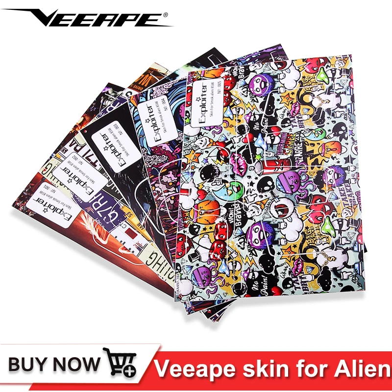 

Original Veeape Skin cover Wrap stkicer for smok alien 85w AL85 Mod kit Vape electronic cigarette e-cigarette Case stickers