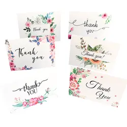 5 компл./лот милые цветы маленькие открытки поздравление спасибо благословение открытка подарок канцелярские школьные принадлежности