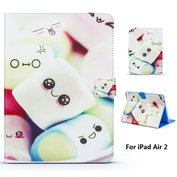 

Cotton Candy Pattern PU Leather Full Body Case with Stand for iPad Air 2
