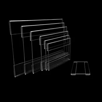 

9*6 cm 100 pcs 1.3MM Adhesive Wall Shelf Sign Cover Frame Acrylic Label Holder Price Tag Name Card Label Rack