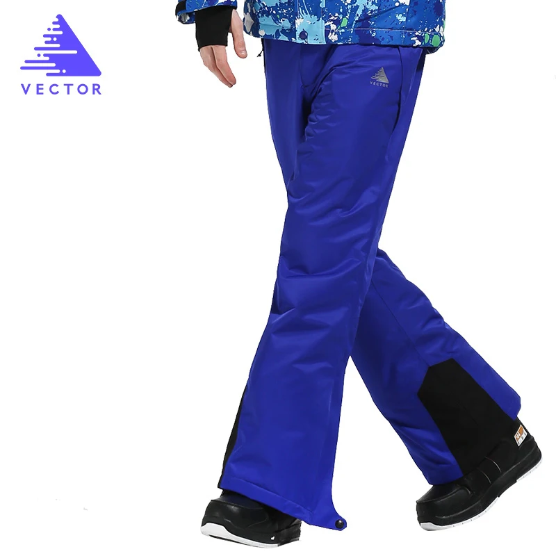 Векторные профессиональные лыжные брюки для мужчин, ветрозащитные водонепроницаемые лыжные брюки для сноубординга, уличные зимние брюки HXF70016