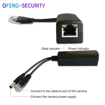 

Standard POE Injector Splitter Separator POE Adapter Cable Power Supply,2 x RJ45 interface,a DC output interface