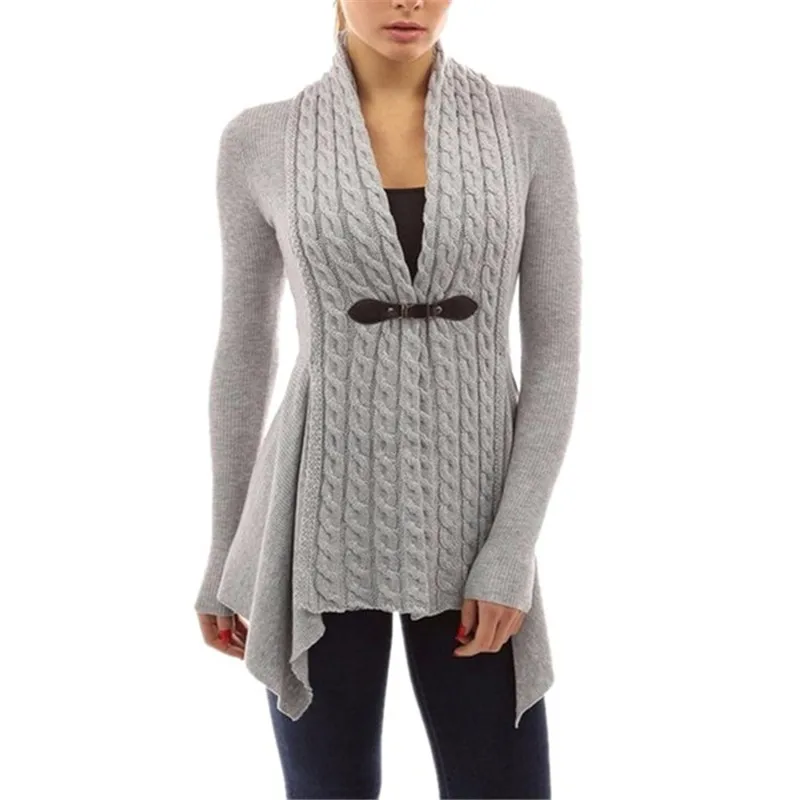 yashangyi Knitted Cardigans Women Coat Autumn Long Sleeve Slim Sweater Female Poncho Sashes Crochet Cardigan Jacket Pull Femme |