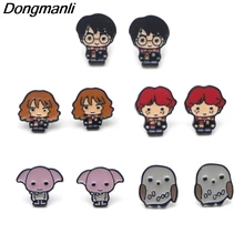 L3332 Волшебные школьные стальные серьги-гвоздики, милые серьги для женщин и детей, вечерние ювелирные изделия, подарки для девочек