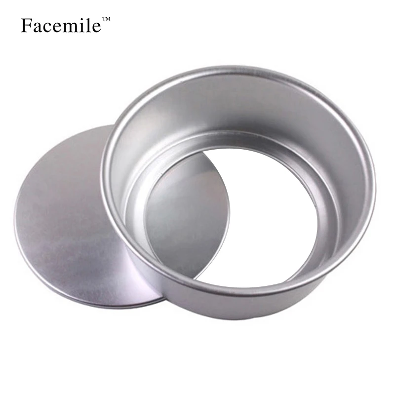 6 Inches Baking Mould Aluminum Round Removable Bottom Half Round Cake