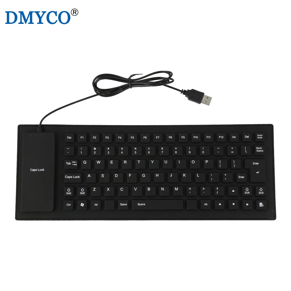 Durable Russian&English Discreet Silent Typing Keyboard 85 Keys